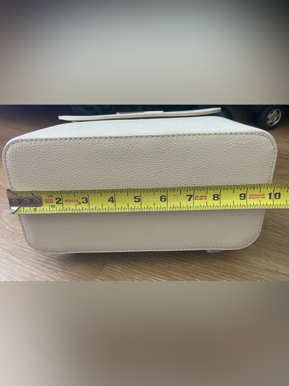 Soft Beige Top-Handle Backpack - Picture 13 of 16